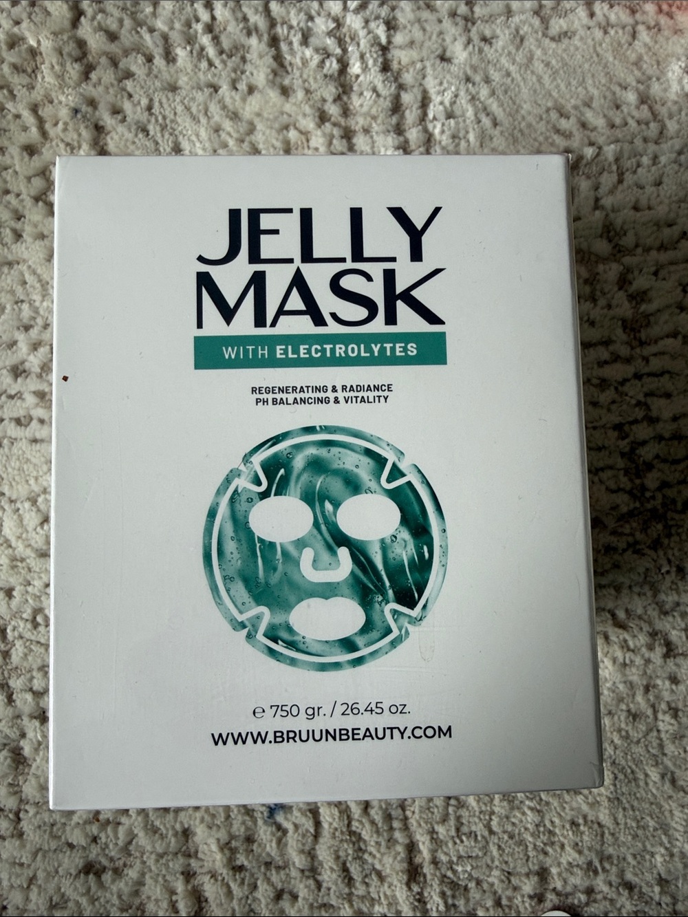 Bruun Beauty Jelly Mask with Electrolytes - Teal Green